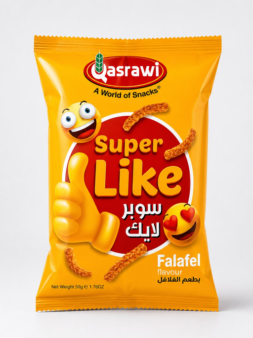 QASRAWI SUPER LIKE CHIPS FALAFEL FLAVOR 50G / 40PCS