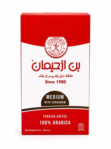 BON IZHIMAN COFFEE MEDIUM W CARDAMOM 226.50G (8OZ) 12PCS