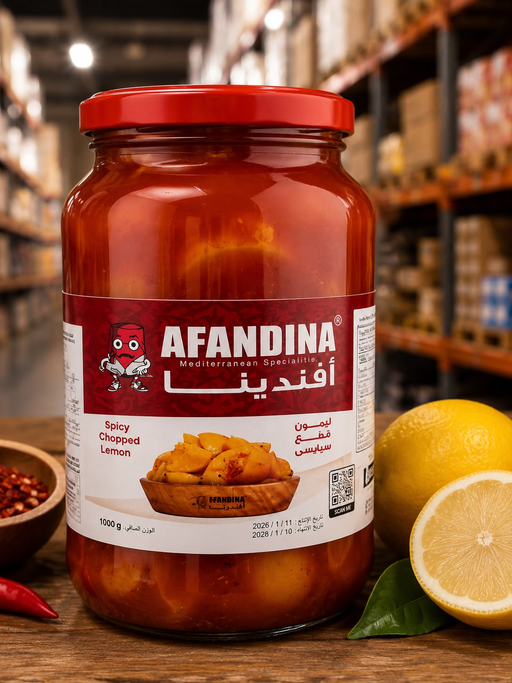 AFANDINA PICKLED SPICY CHOPPED LEMON 12CT 1KG