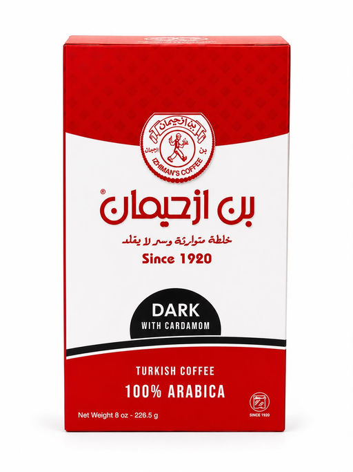 BON IZHIMAN COFFE DARK W CARDAMOM 226.50G (8OZ) 12PCS