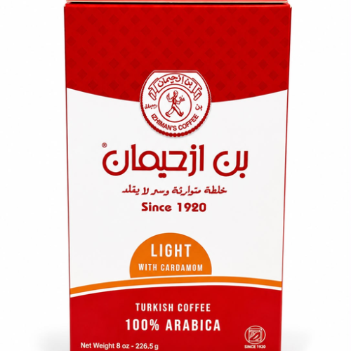 BON IZHIMAN COFFE LIGHT W CARDAMON 226.50G (8OZ) 12PCS