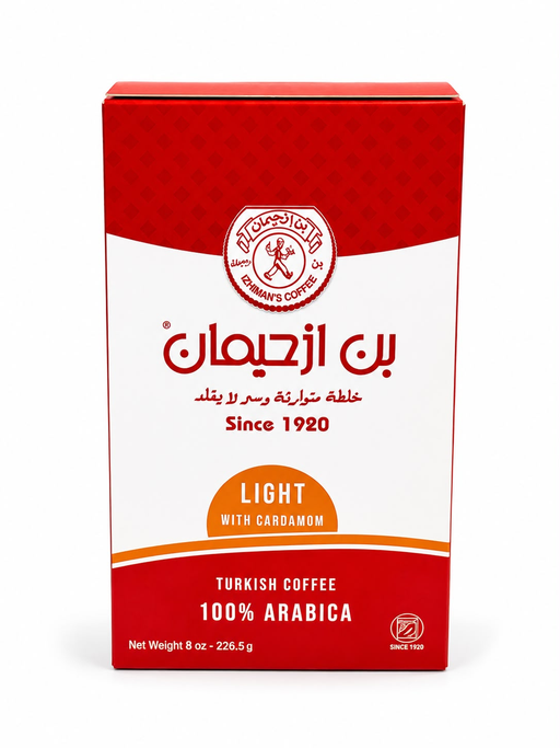 BON IZHIMAN COFFE LIGHT W CARDAMON 226.50G (8OZ) 12PCS