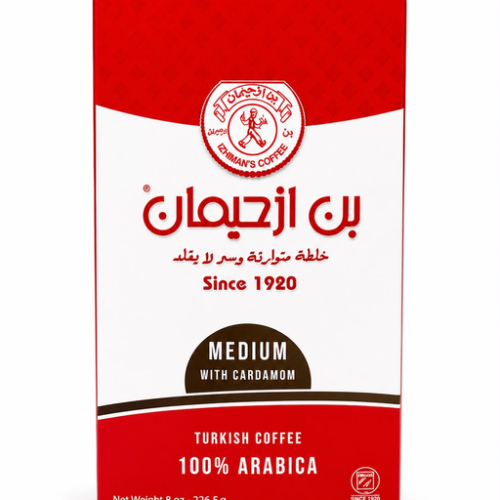 BON IZHIMAN COFFEE MEDIUM W CARDAMOM 226.50G (8OZ) 12PCS