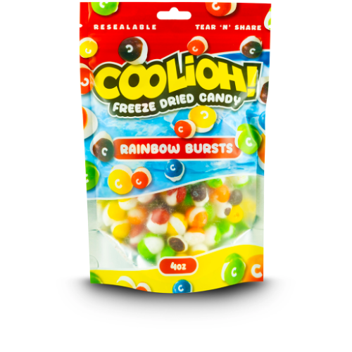 COOLIOH FREEZE DRIED CANDY 6CT RAINBOW BURSTS