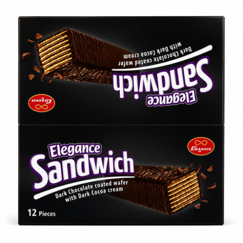 ELEGANCE SANDWICH 50G DARK 12PCS