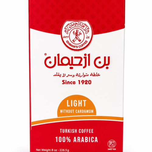 BON IZHIMAN COFFEE LIGHT W/O CARDAMOM 226.50G (8OZ) 12PCS