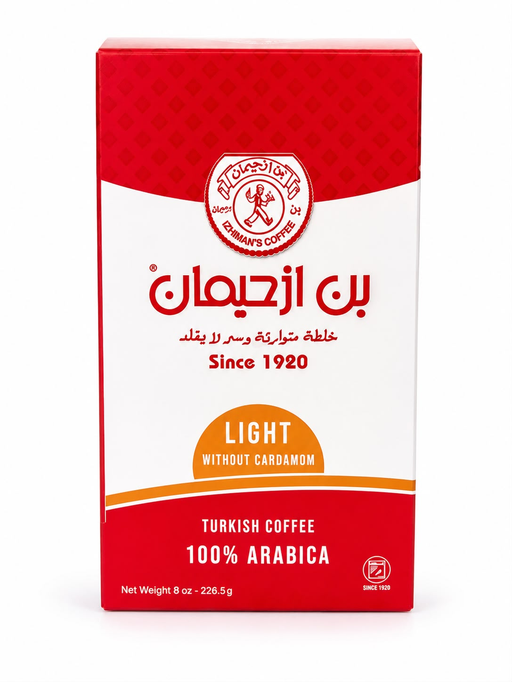 BON IZHIMAN COFFEE LIGHT W/O CARDAMOM 226.50G (8OZ) 12PCS