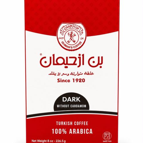 BON IZHIMAN COFFEE DARK W/O CARDAMOM 226.50G (8OZ) 12PCS