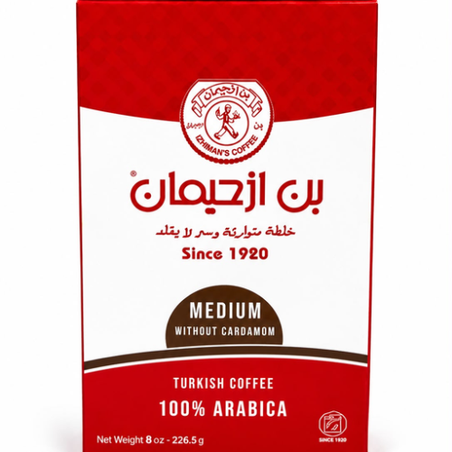 BON IZHIMAN COFFEE MEDIUM W/O CARDAMON 226.50G (8OZ) 12PCS