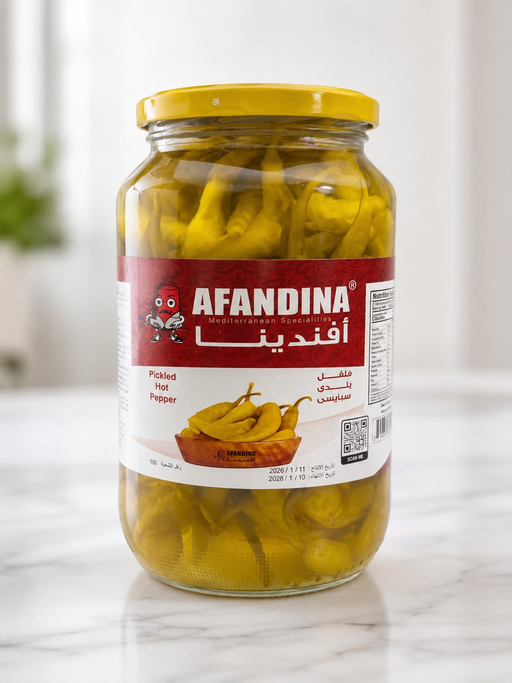 AFANDINA PICKLED HOT PEPER 12CT/1KG