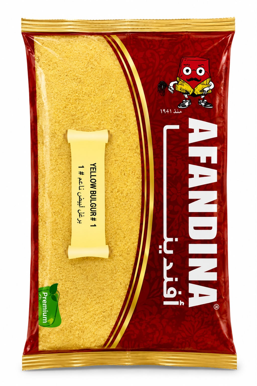 AFANDINA YELLOW BULGUR #1 12PCS/2LBS