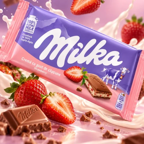 MILKA STRAWBERRY 100GX22PCS