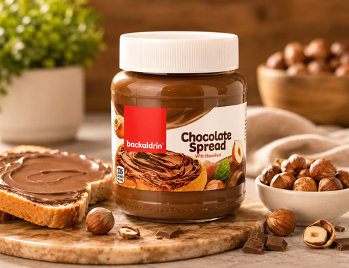 BACKALDRIN CHOCOLATE SPREAD WITH HAZELNUT  350GX12PCS