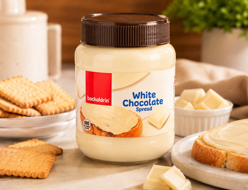 BACKALDRIN WHITE CHOCOLATE 350GX12PCS