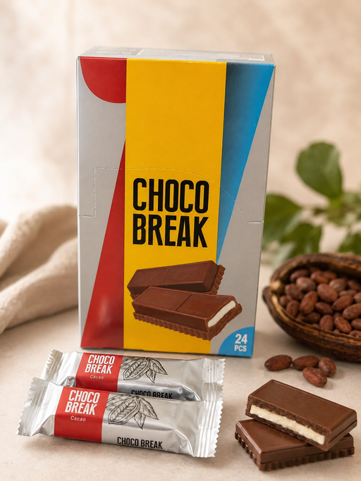 CHOCO BREAK CACAO 18GX4BOXESX24PCS