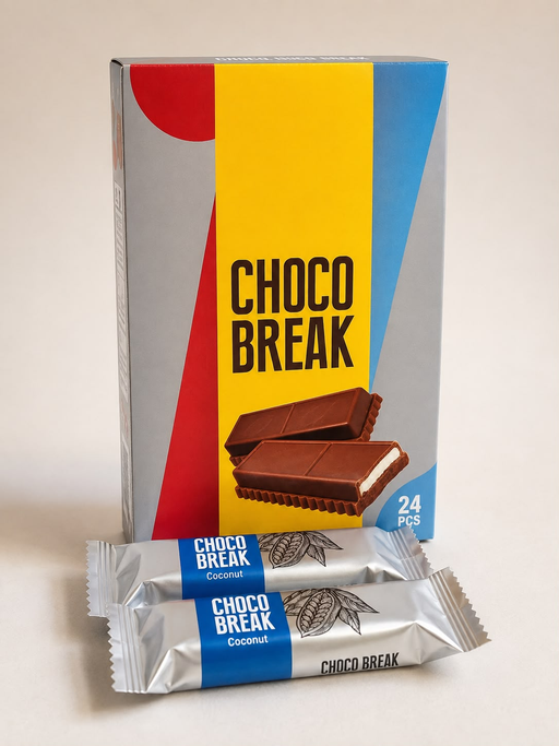 CHOCO BREAK COCONUT 18GX4BOXESX24PCS
