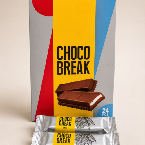 CHOCO BREAK MILK 18GX4BOXESX24PCS