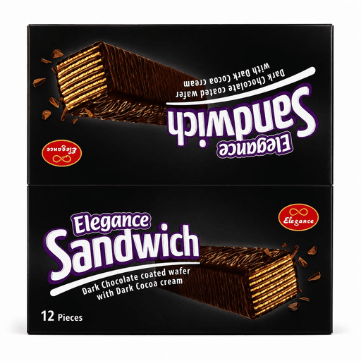 ELEGANCE SANDWICH 50G DARK 6PCS BOX