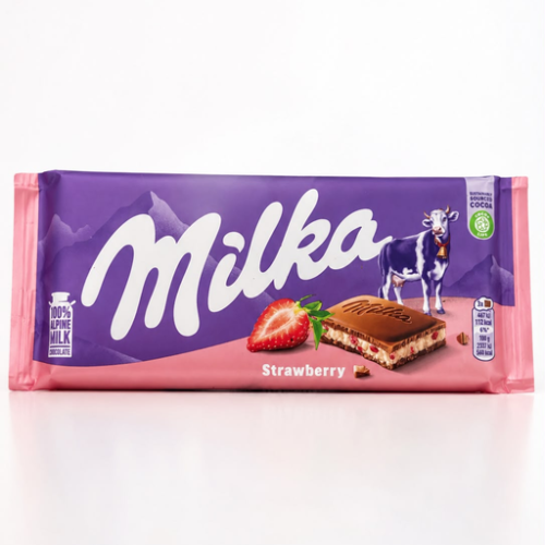 MILKA STRAWBERRY 100GX22PCS
