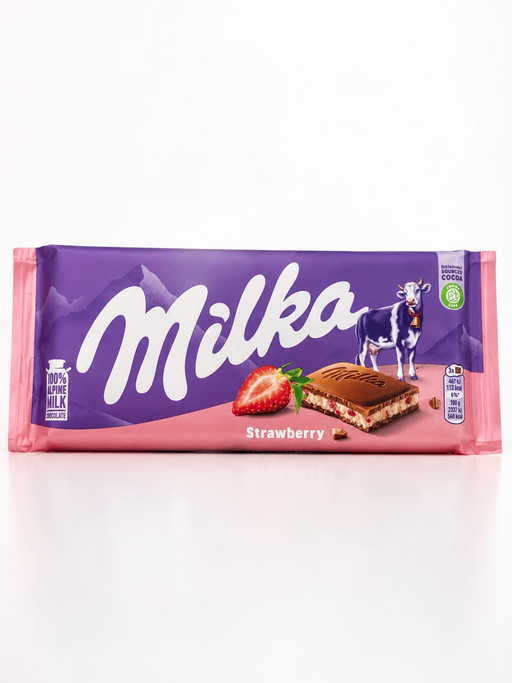 MILKA STRAWBERRY 100GX22PCS