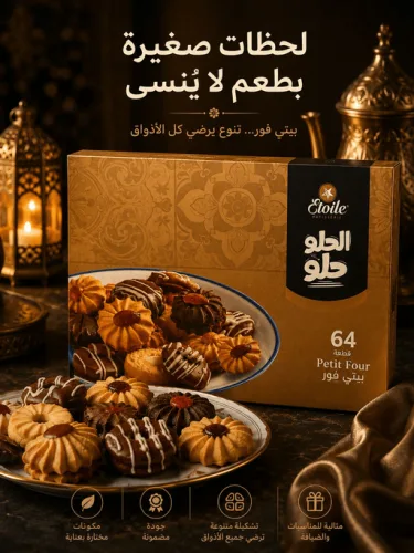 ETOILE PATISSERIE PETIT FOUR 1KG/64PCS