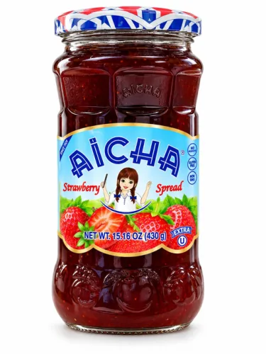 5aa86f583cb92e688a85393d25a67436 AICHA STRAWBERRY SPREAD 430GX6PCS