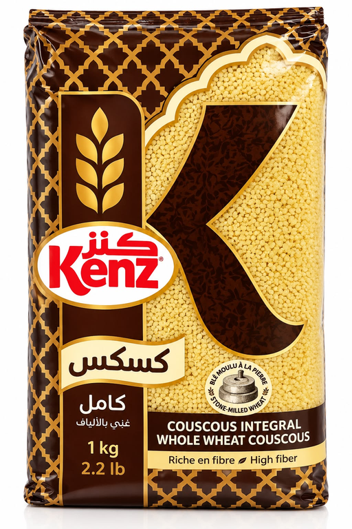 COUSCOUS KENZ WHOLEWHEAT 1KGX12PCS