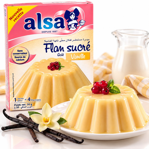 FLAN ALSA VANILLE 50GX16PCS