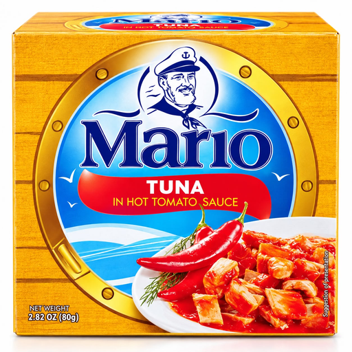 MARIO WITH HOT TOMATE SAUCE 80GX48PCS