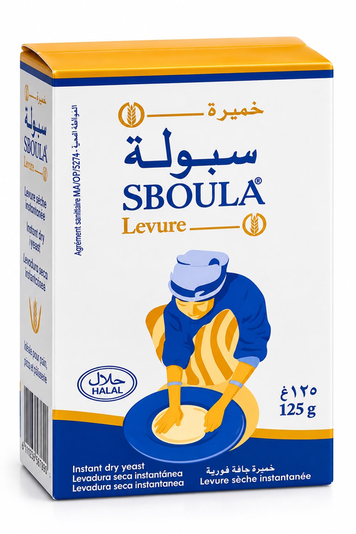 SBOULA BREAD YEAST 125GX36