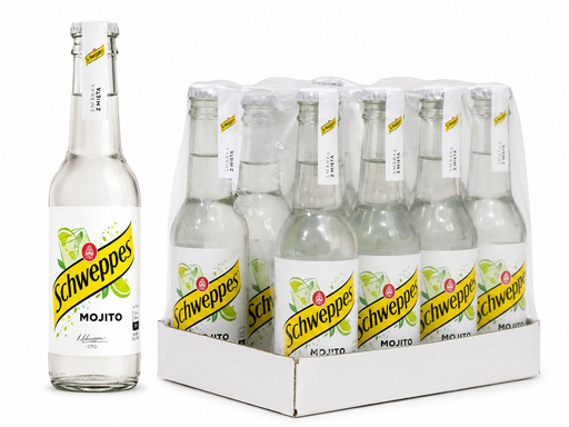 SCHWEPPES GLASS BOTTLES 12PCSX275ML MOJITO