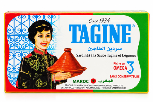 TAGINE SARDINES WITH VEGETABLES 125GX50PCS