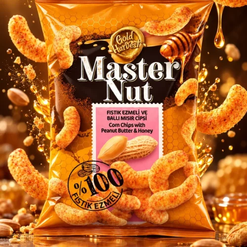 MASTER NUT CORN CHIPS WITH PEANUT BUTTER & HONEY 90G 16PCS