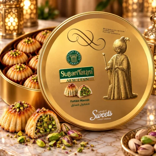 ALSULTAN ASSORTED NAWASHIF PISTACHIO MAAMOUL 500G 12PCS