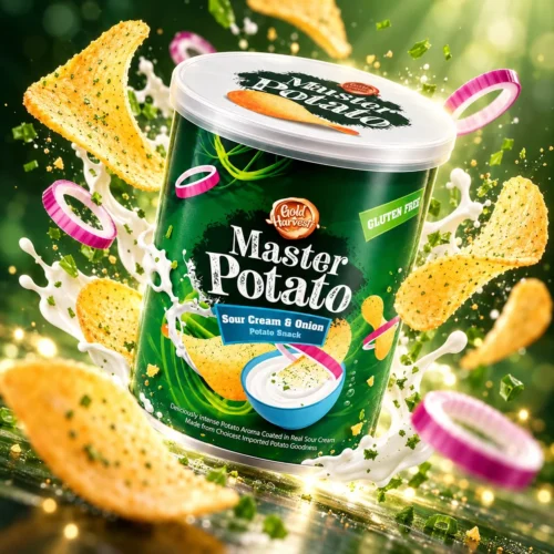 MASTER POTATO SOR CREAM & ONION POTATO SNACK 40G 20PCS