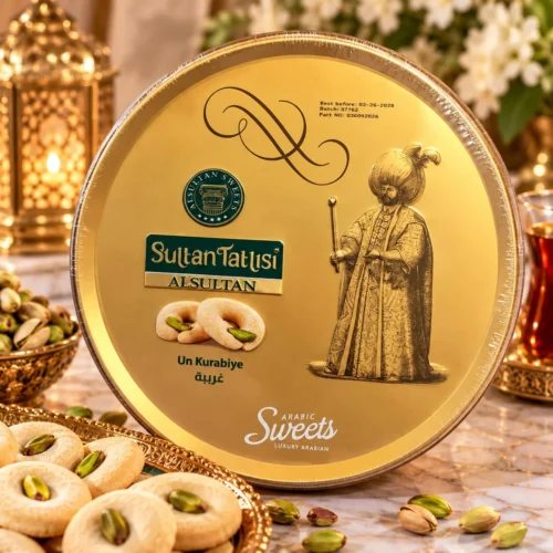 ALSULTAN ASSORTED NAWASHIF METAL BOX GHRAYBEH 500G