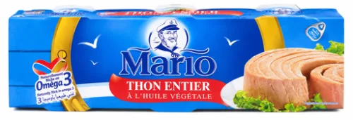 MARIO TUNA IN VEGETABLE OIL 3PACK 80GX20PCS