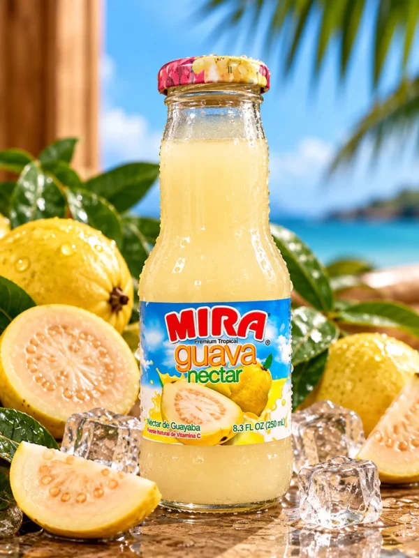 DRINK NECTAR WHITE GUAVA GLASS 250ML 8.5OZ 24PCS